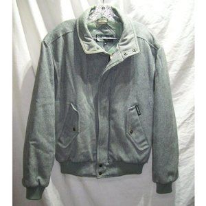 VTG Member's Only Wool Blend Gray Bomber Jacket
